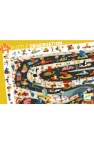 Puzzle Observation 54 pièces - Rallye autmobile