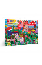 Puzzle 100 pièces - Marché écologique