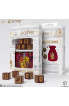 Harry Potter dice set : Griffondor + Dice bag